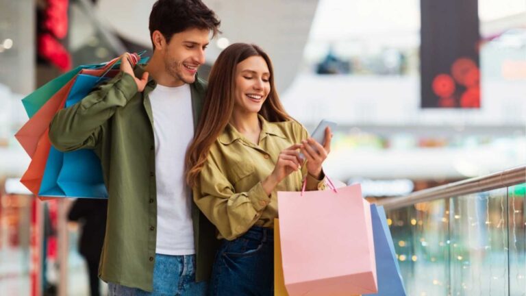 Couples in Mall
