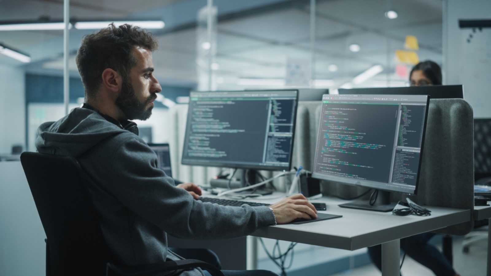 Man working