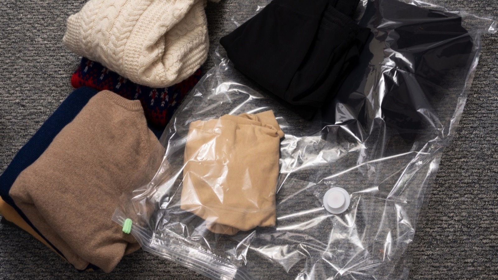 Plastic Laundry Bags with dress