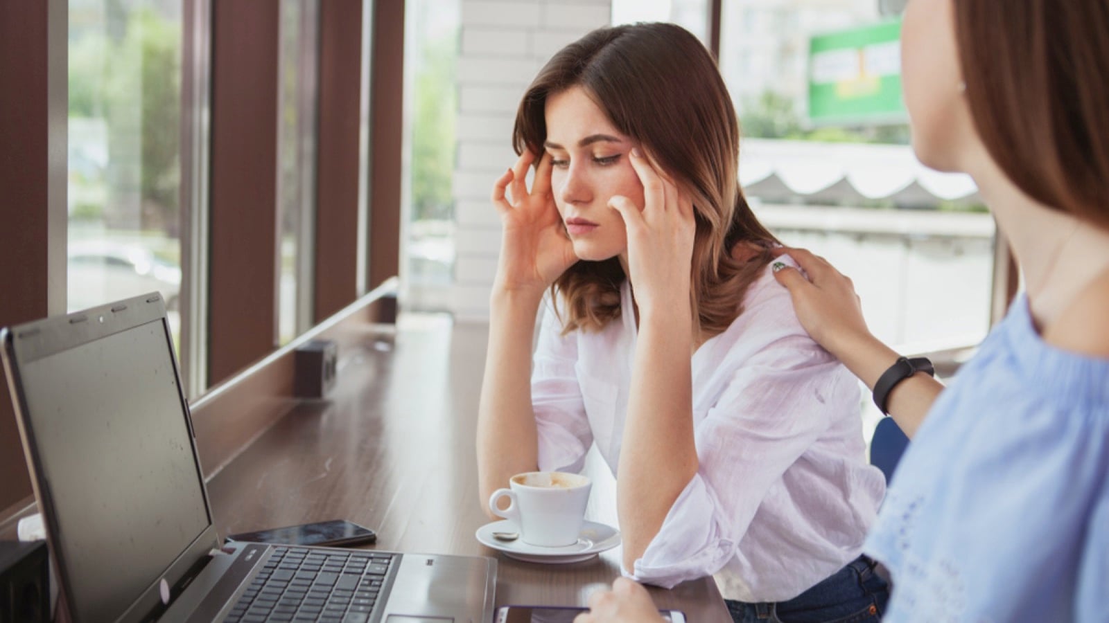 Woman feeling depressed and anxious
