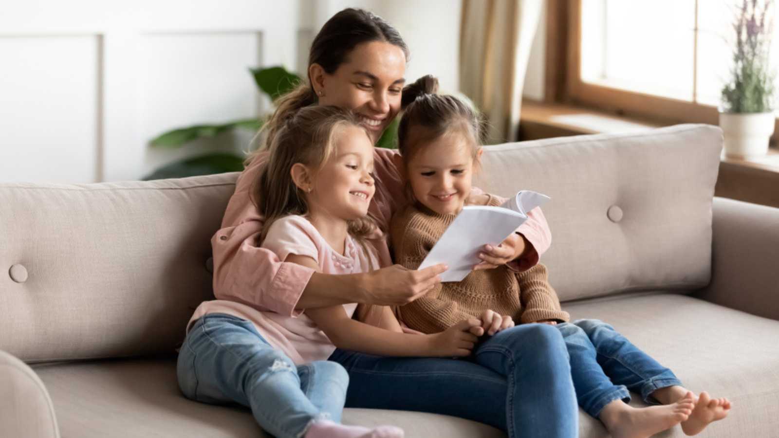 Woman with kids