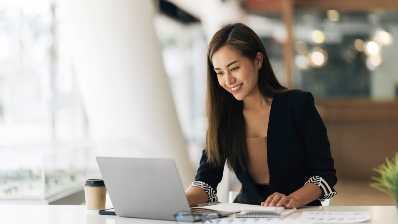 Business woman working