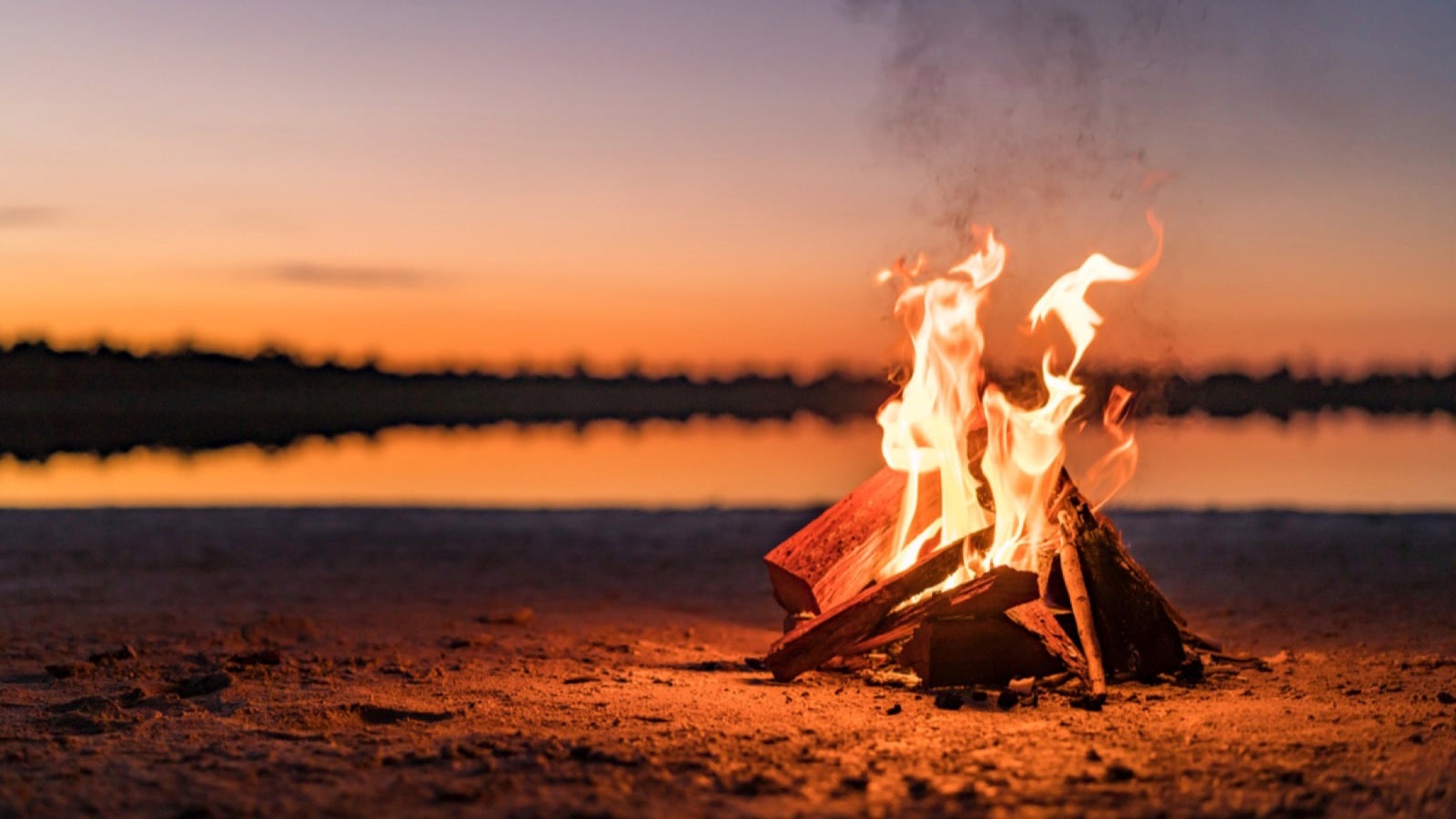 Fire in island