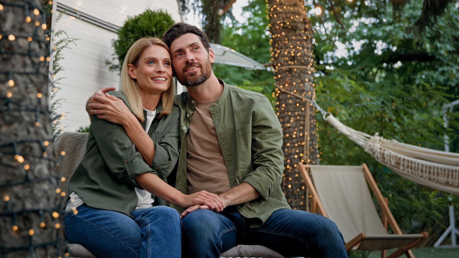 couple sitting on a bench