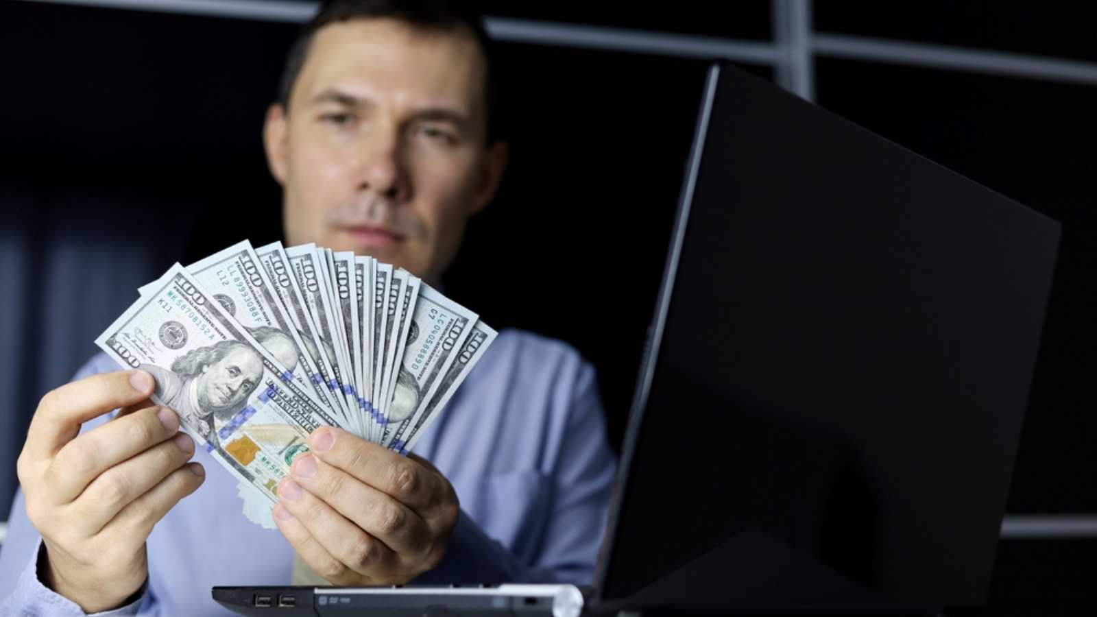 Man with cash