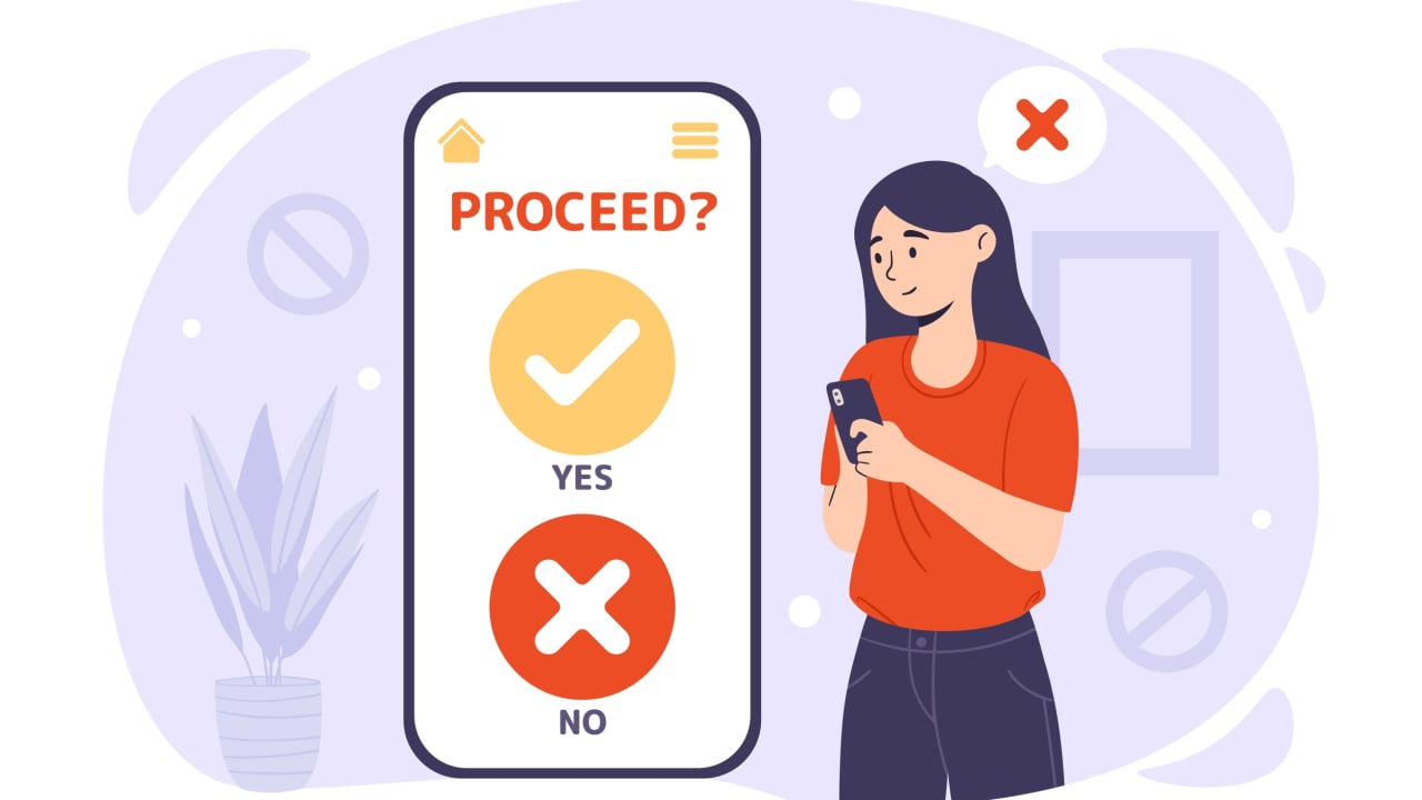 person cancelling subscriptions on mobile