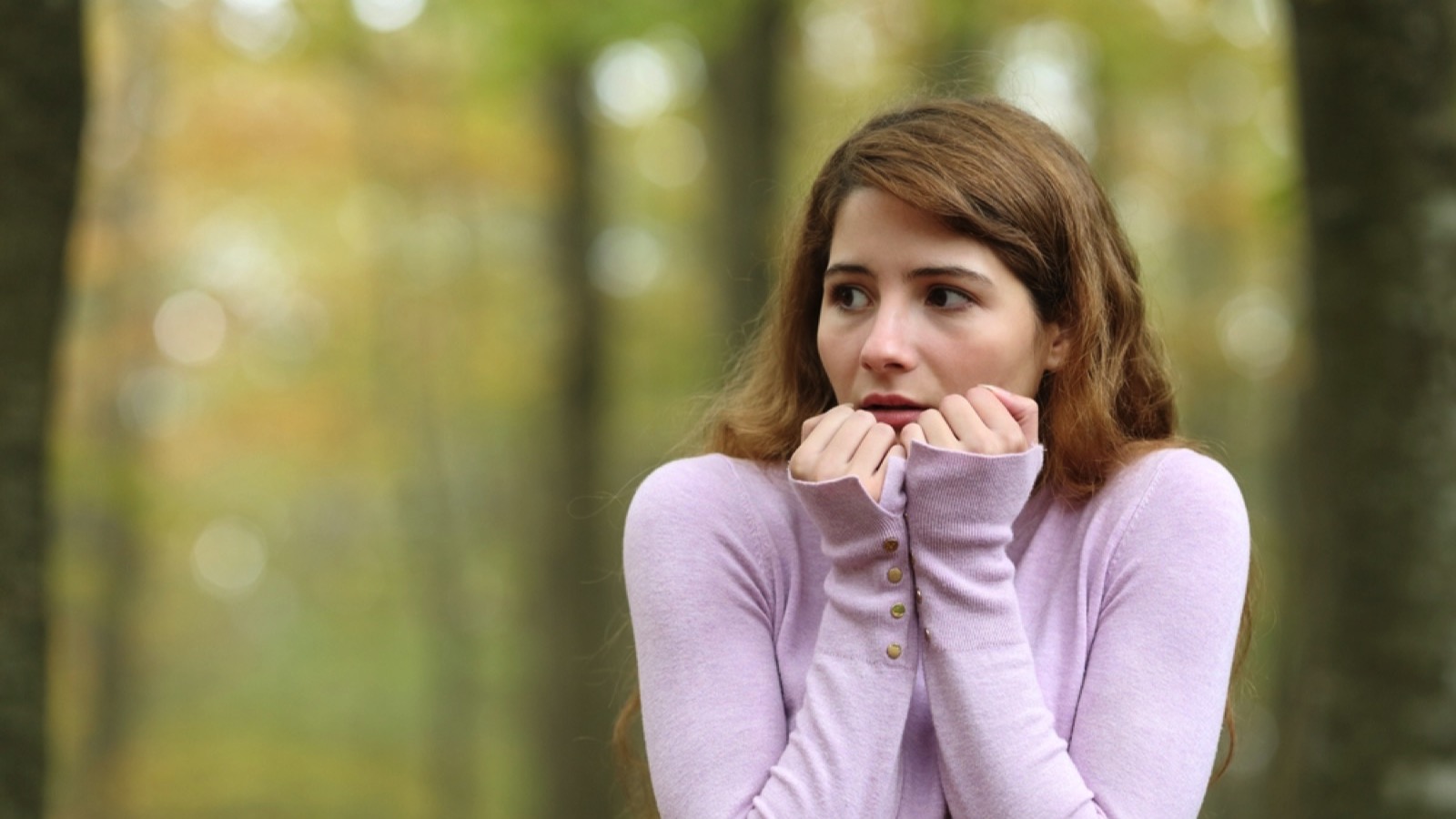 Woman panic stranded in island