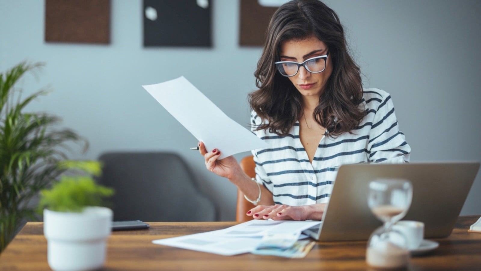 Woman planning business