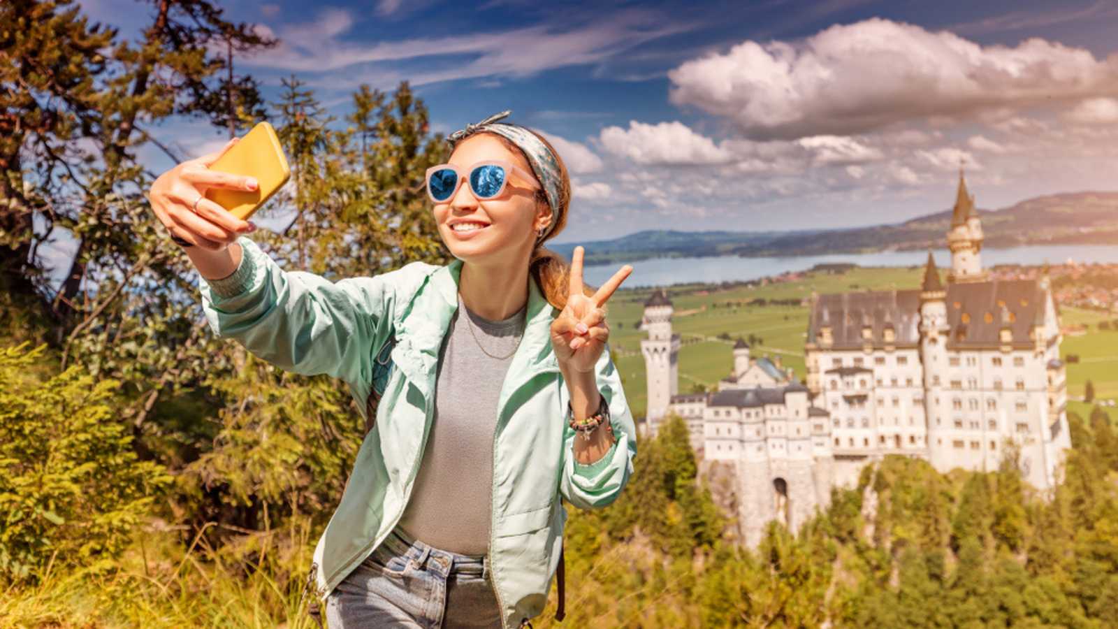 Woman taking vacation