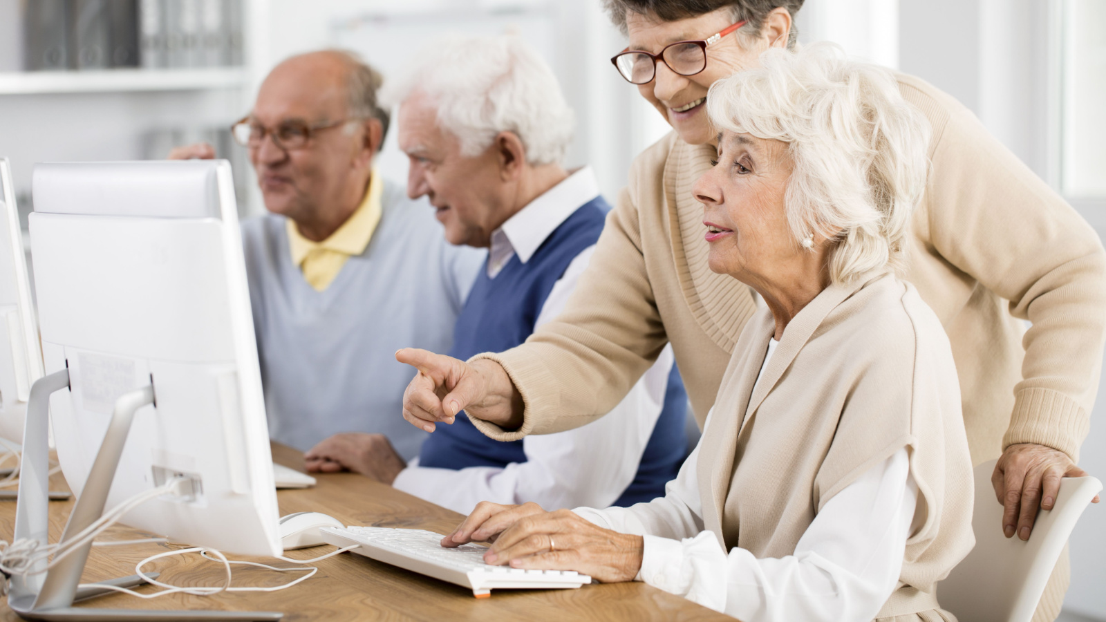 retired person learning