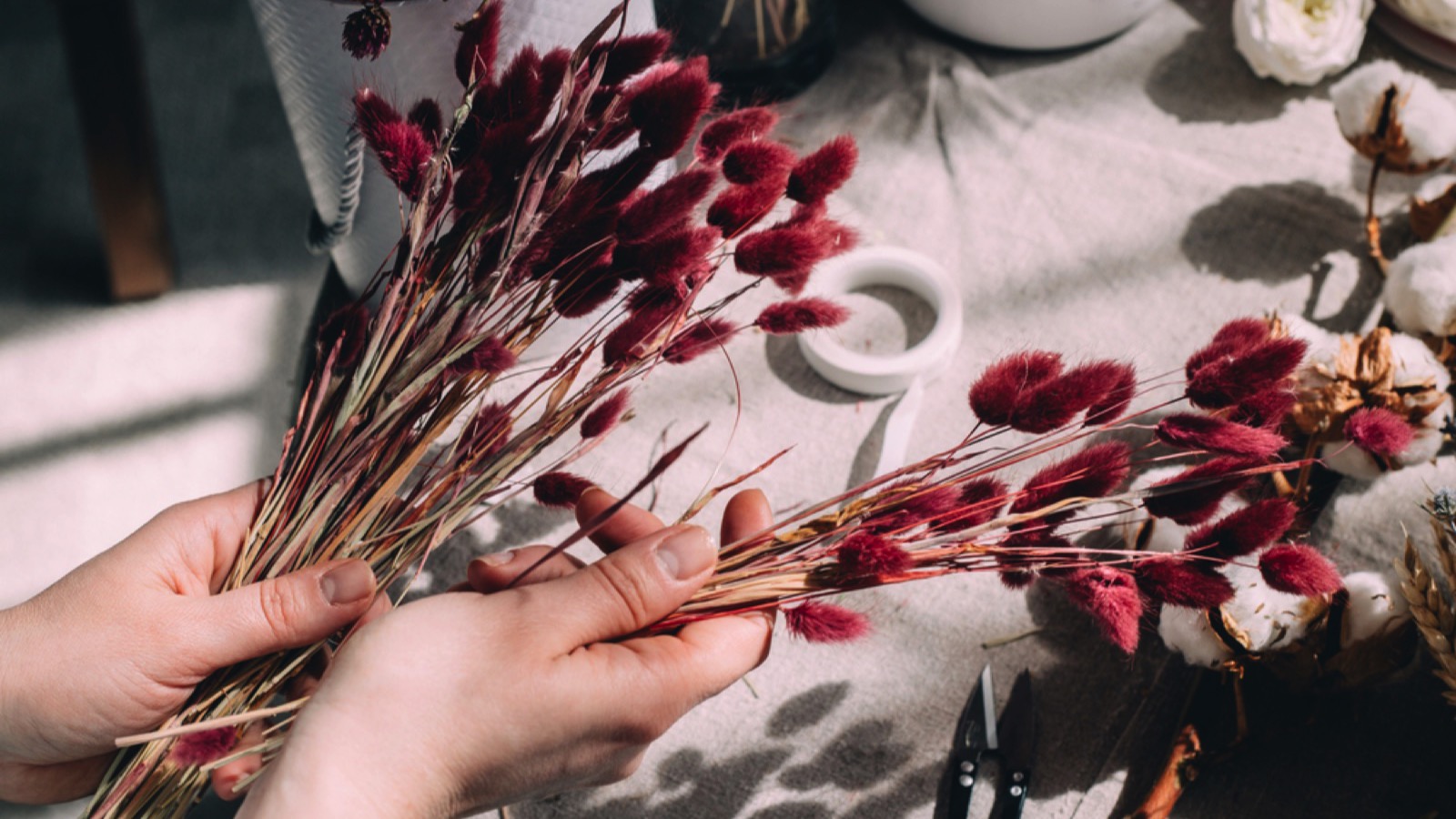 Bouquet out of Dried Flowers