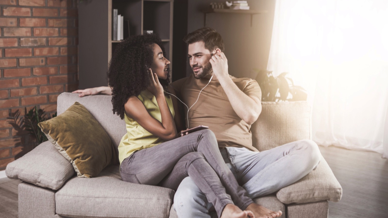 Couples listening to music