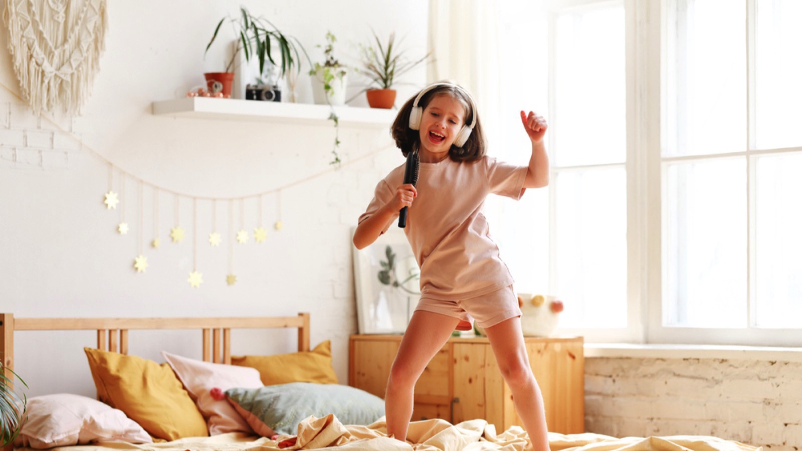 Cute little girl dancing