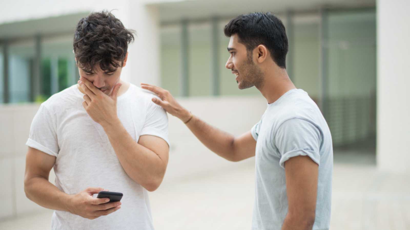 Friend consoling