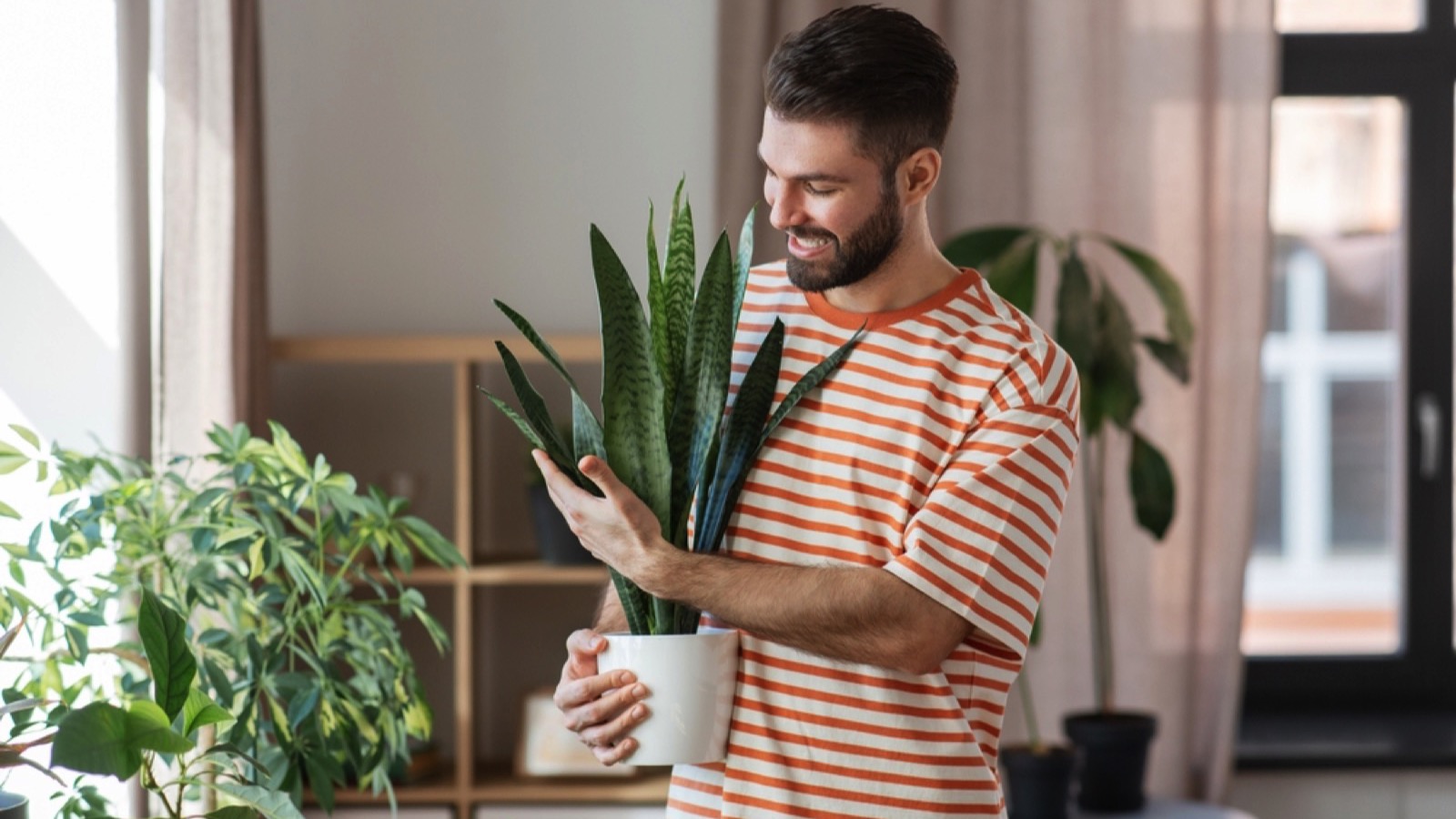 Man gardening