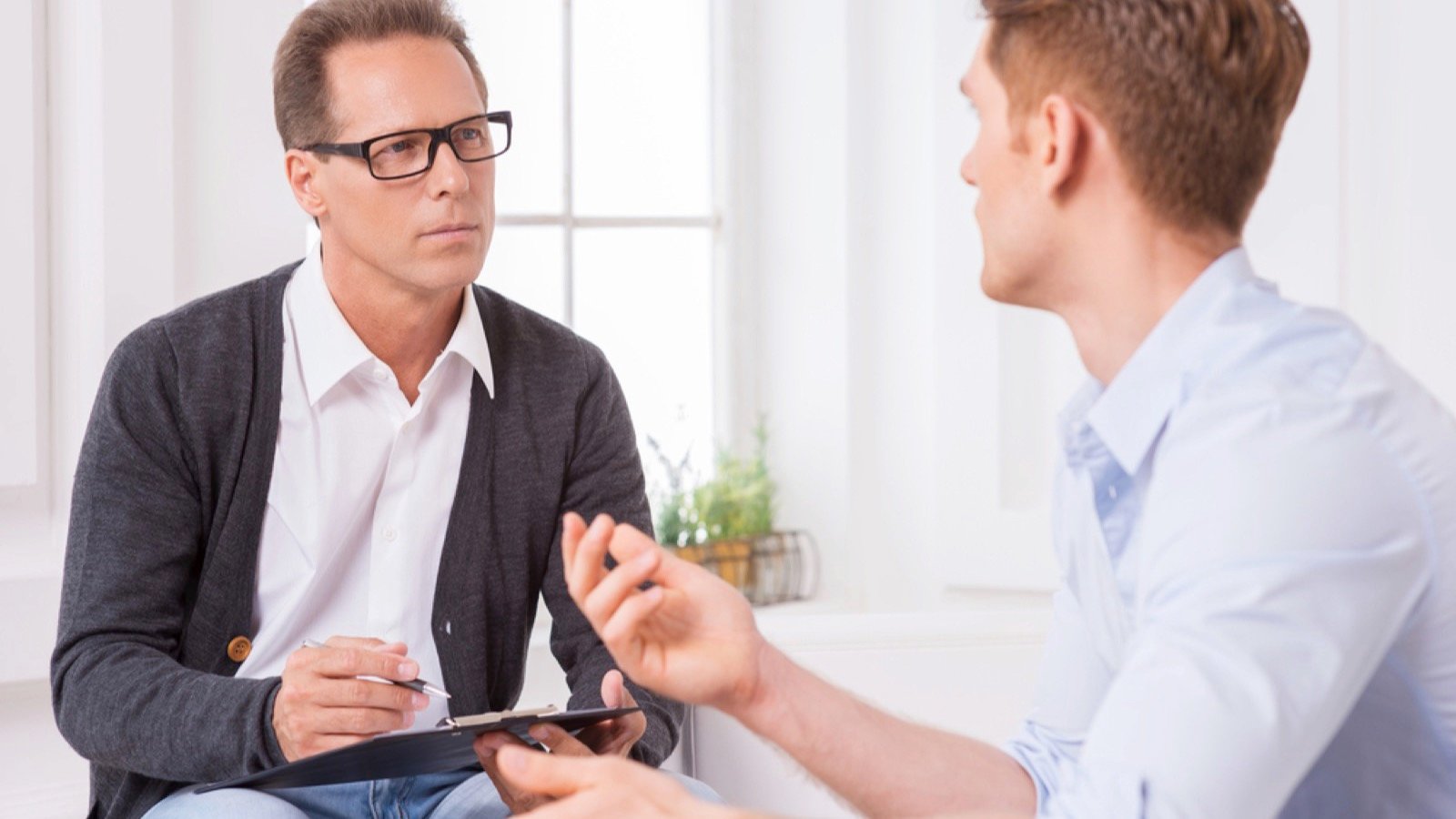 Man giving professional advice