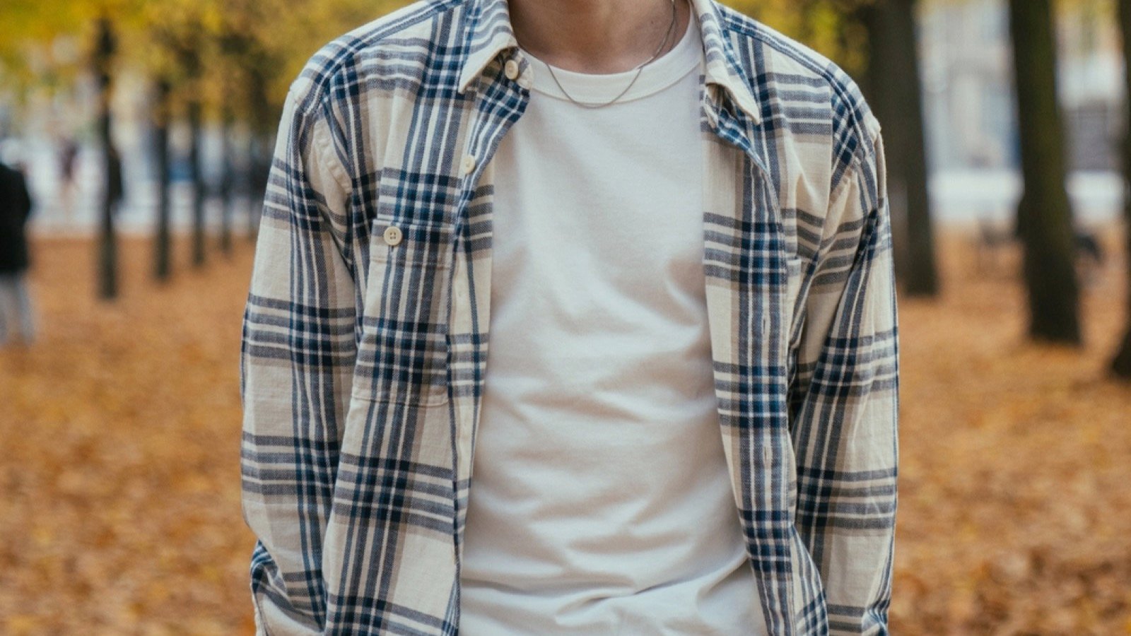 Man wearing Flannel Shirt