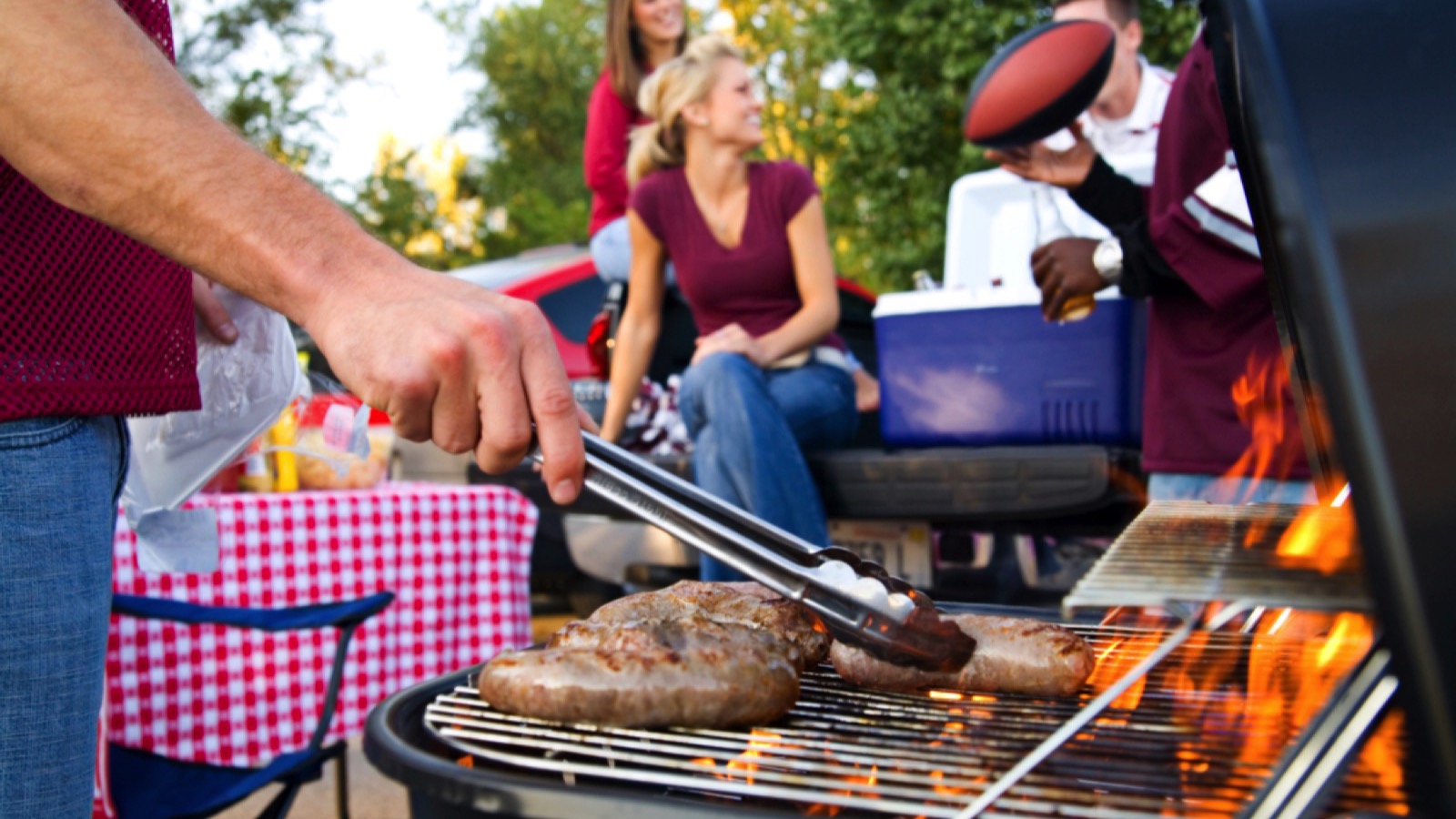 Portable Grill tailgating party