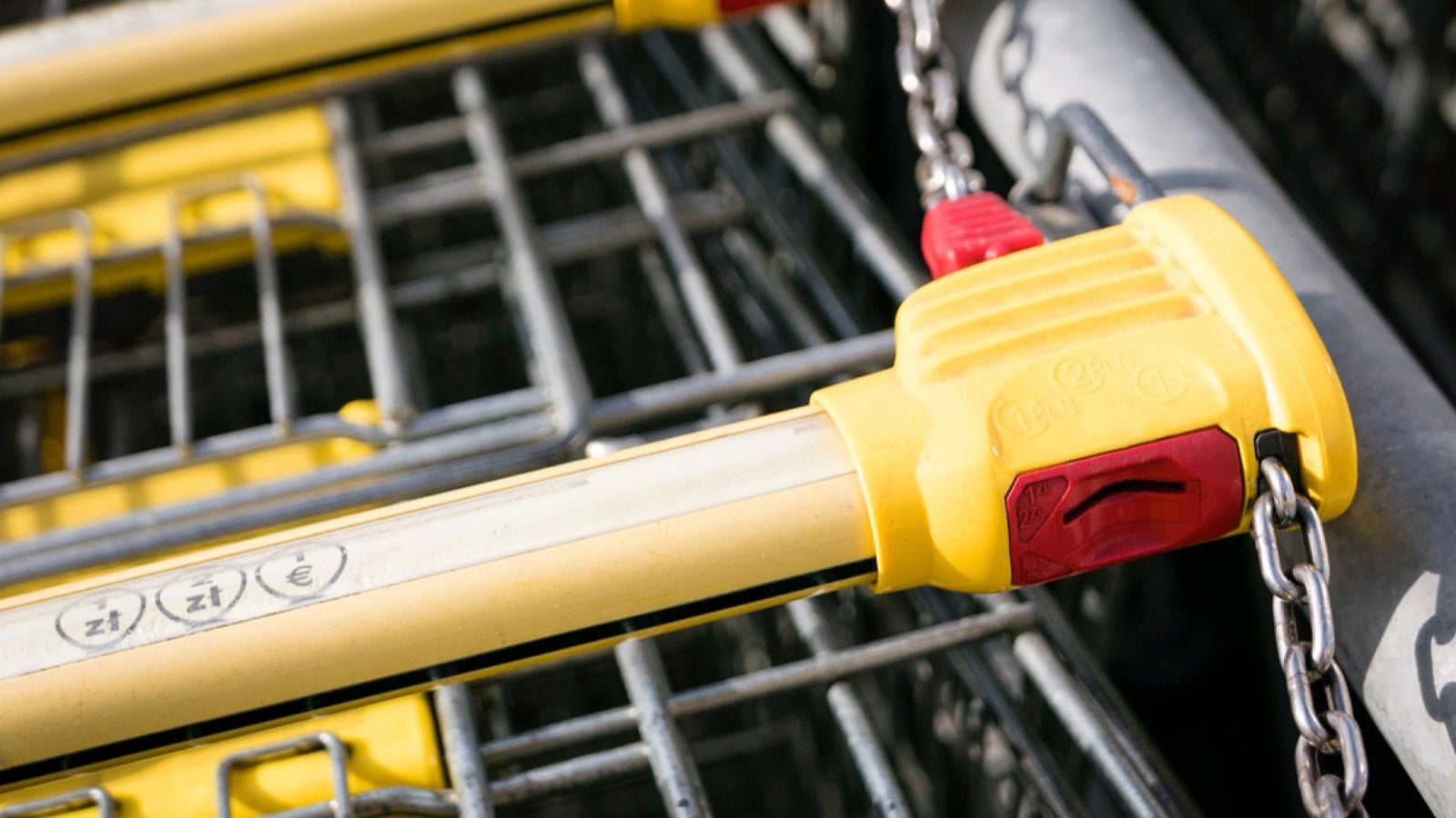 Shopping cart with coing system