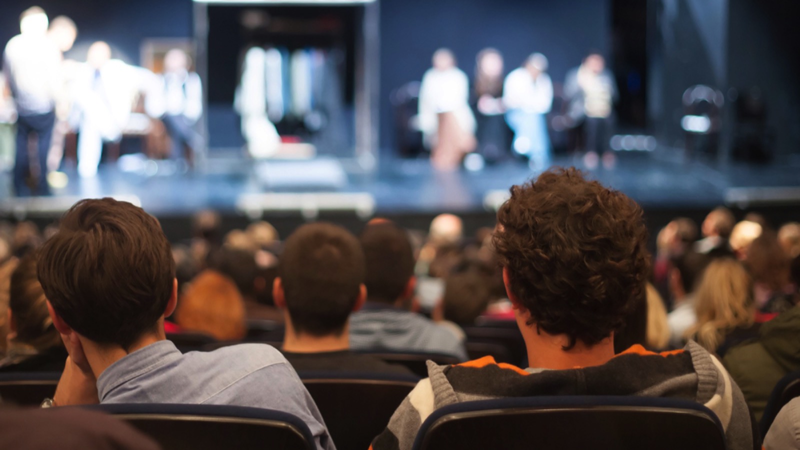 Audience watching performing arts