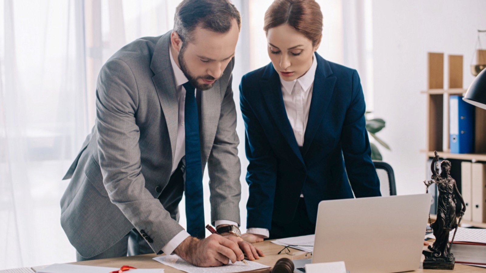 Business people working together in project