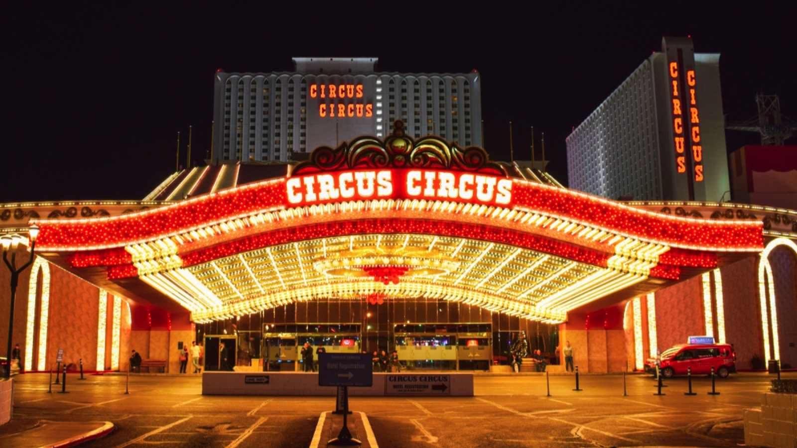 Circus Circus Hotel & Casino Entrance in Las Vegas