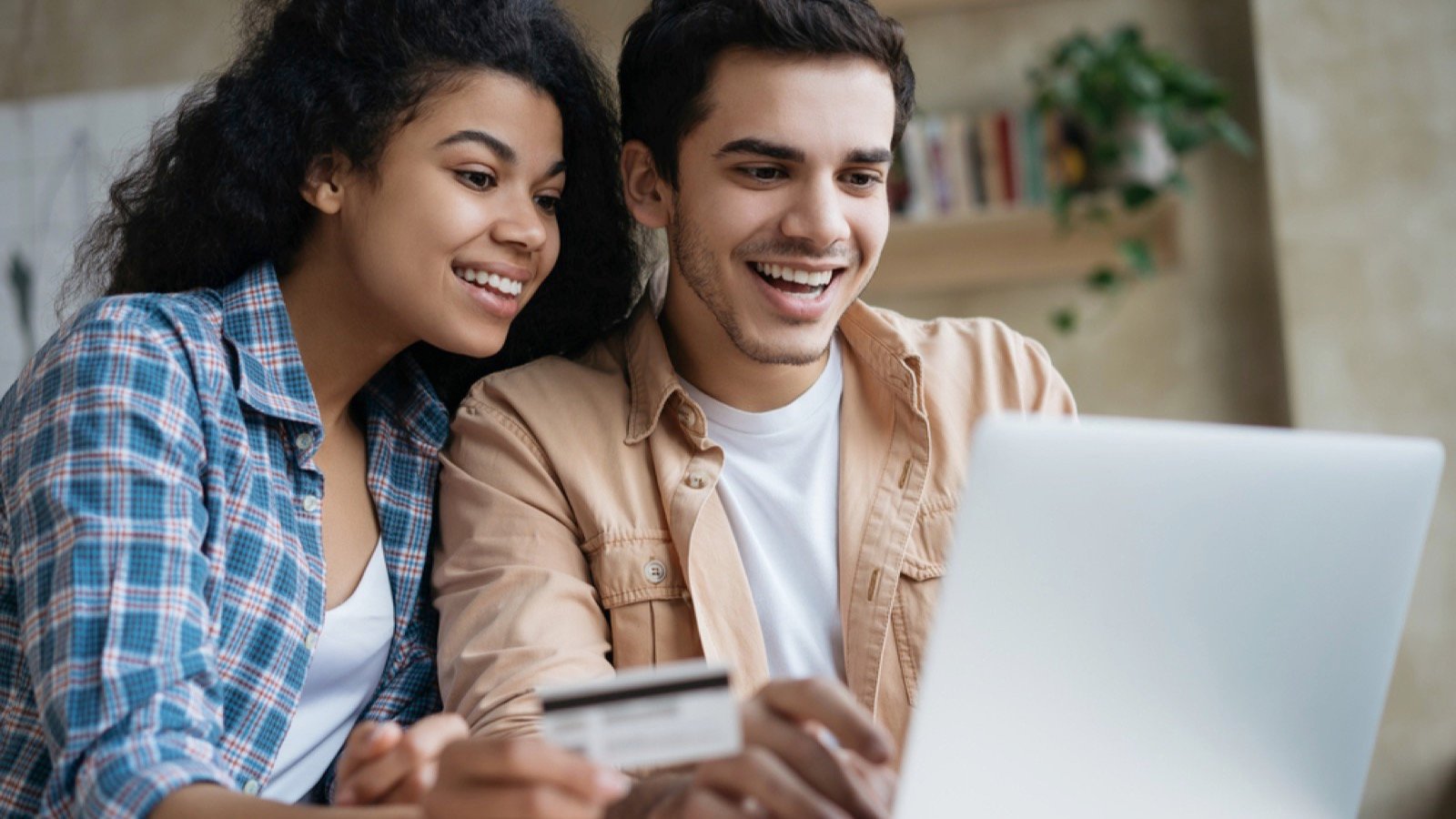 Couples using credit card