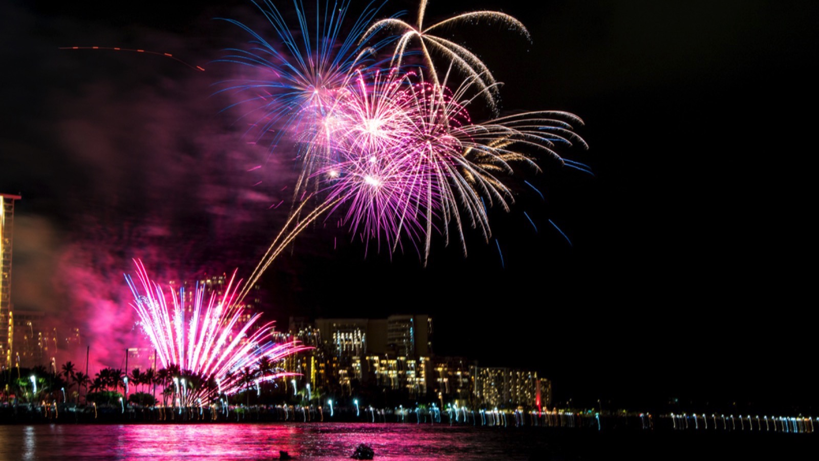 Fireworks at the Hilton Hawaiian Village