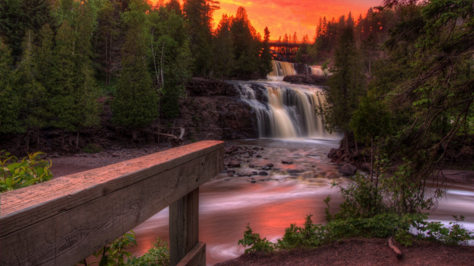 Gooseberry Falls State Park on Minnesota's North Shore of Lake Superior