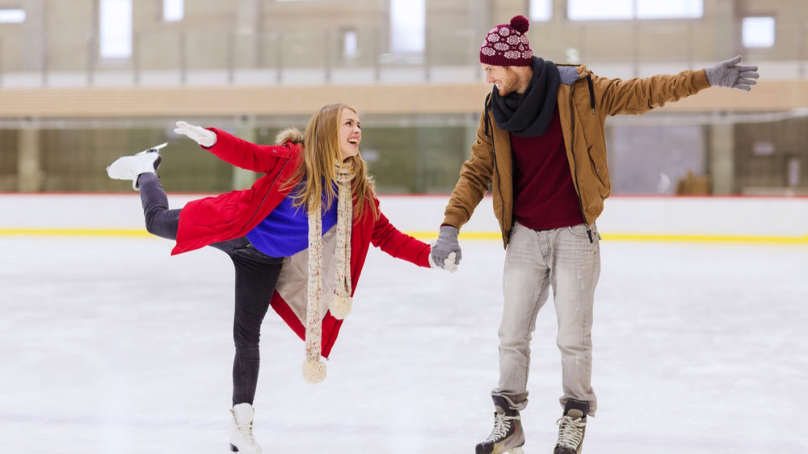 Ice skating couples