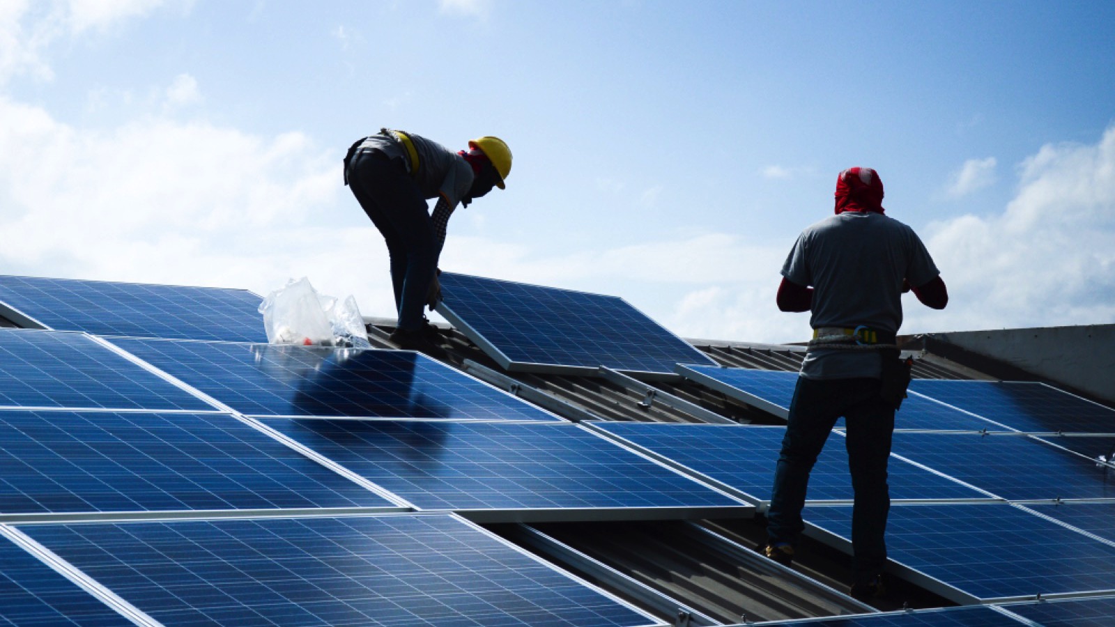 Installing solar panel