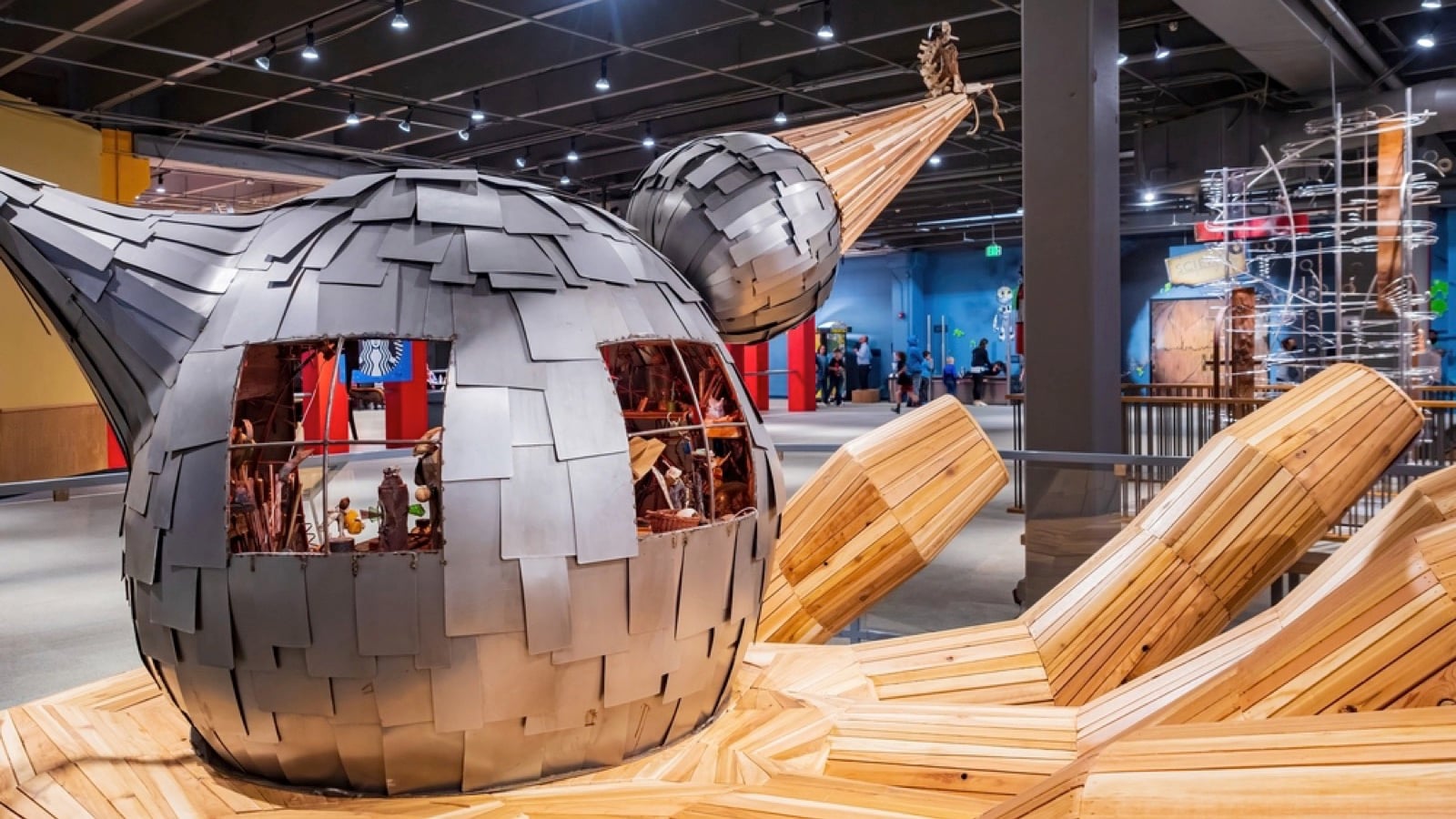 Interior view of the interesting Science Museum Oklahoma