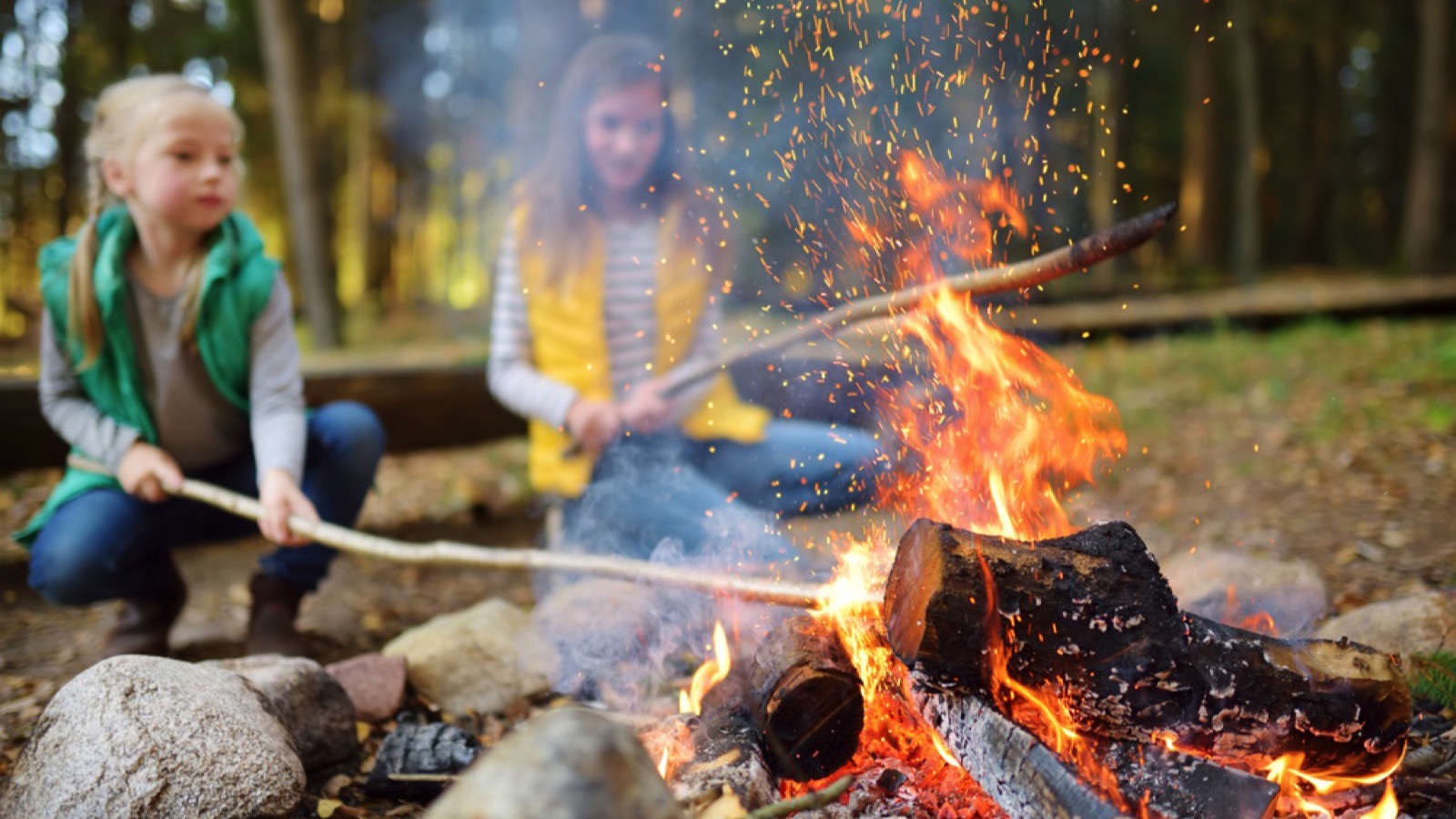Kids camping