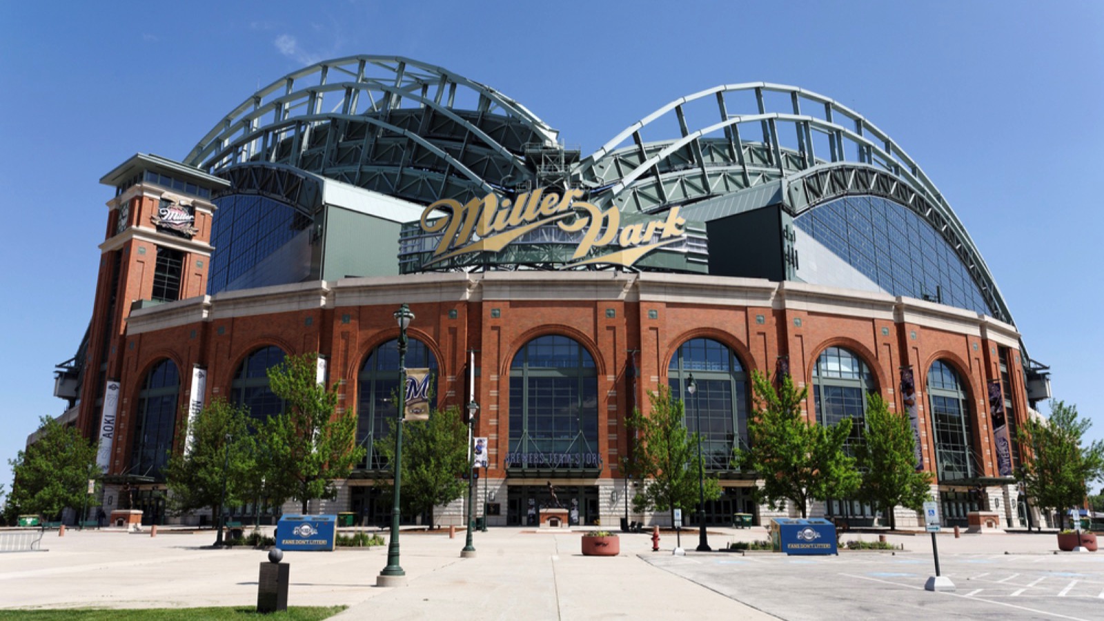 Miller Park is a MLB ballpark and home to the Milwaukee Brewers