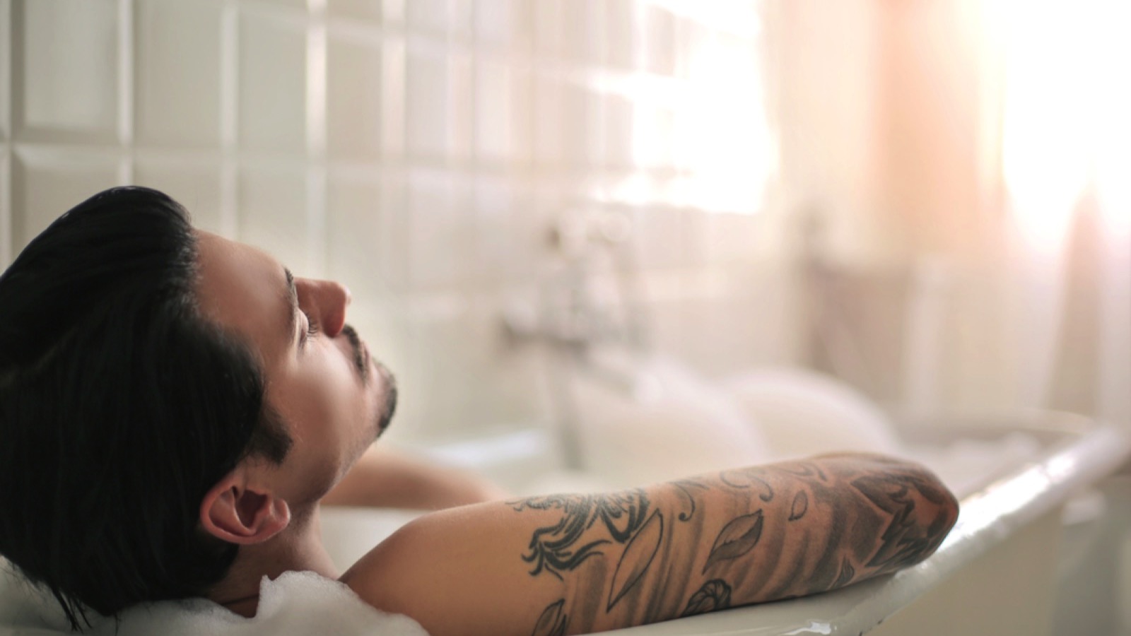 Sleeping in bathtub