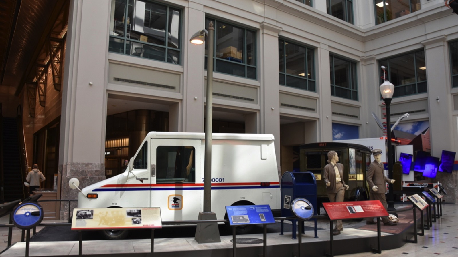 Smithsonian National Postal Museum in Washington, DC, seen on April 15, 2017. It was established through joint agreement between US Postal Service and Smithsonian Institution.