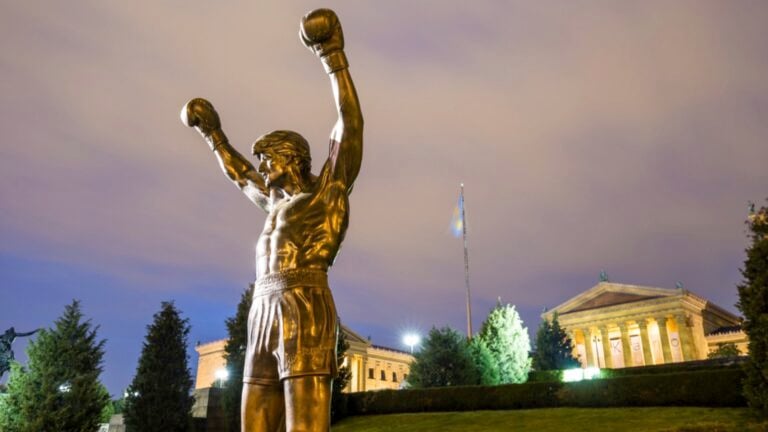 The Rocky Statue in Philadelphia, USA