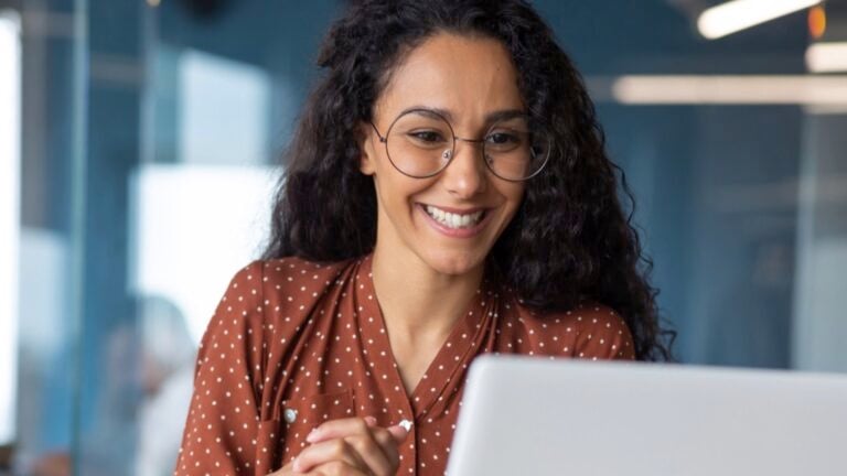 Woman in office working