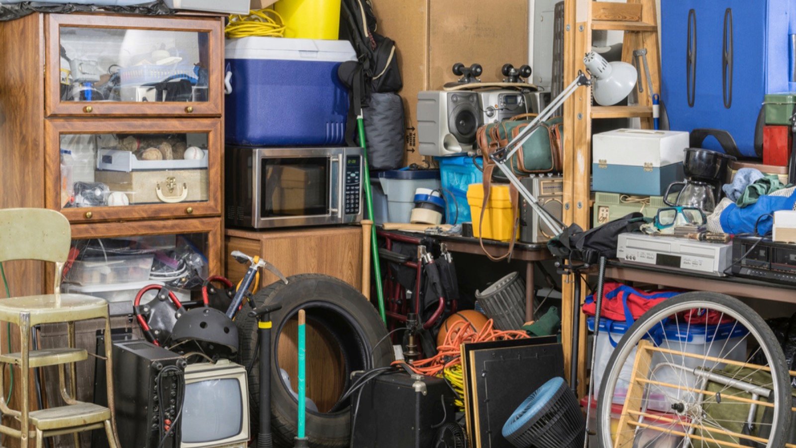 Cluttered room