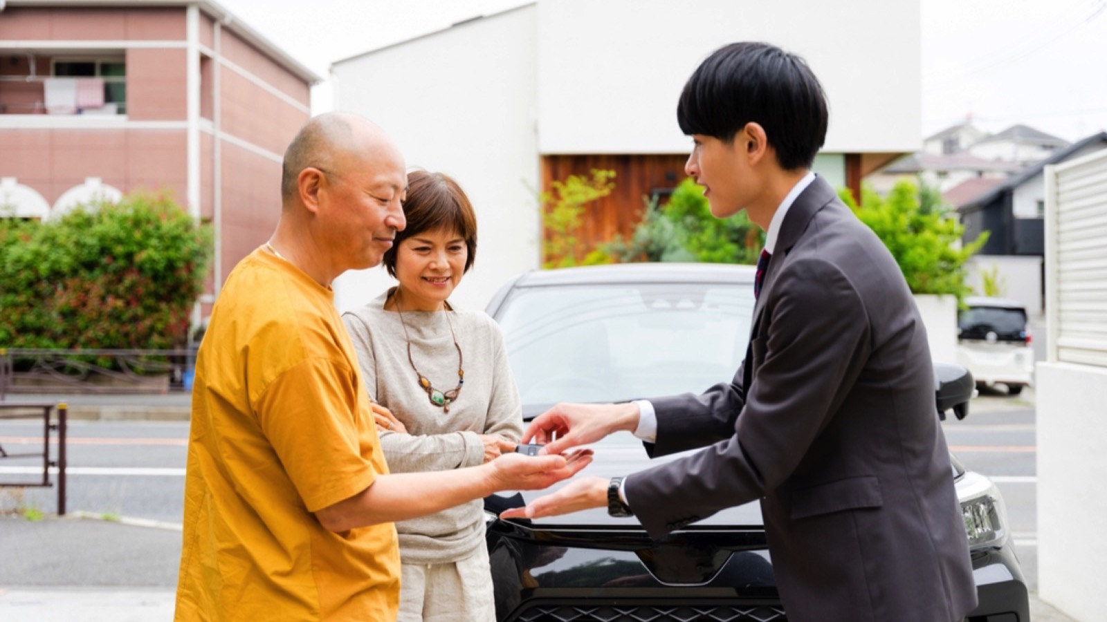 Old couples selling car