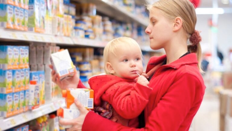 Shopping with new born