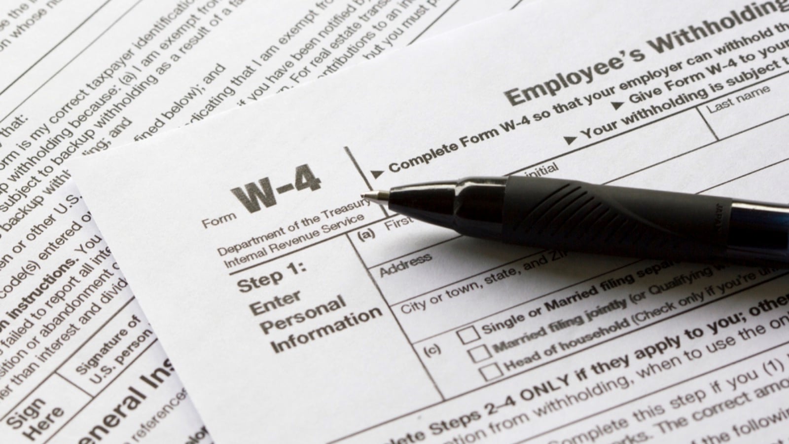 Tax Withholding form