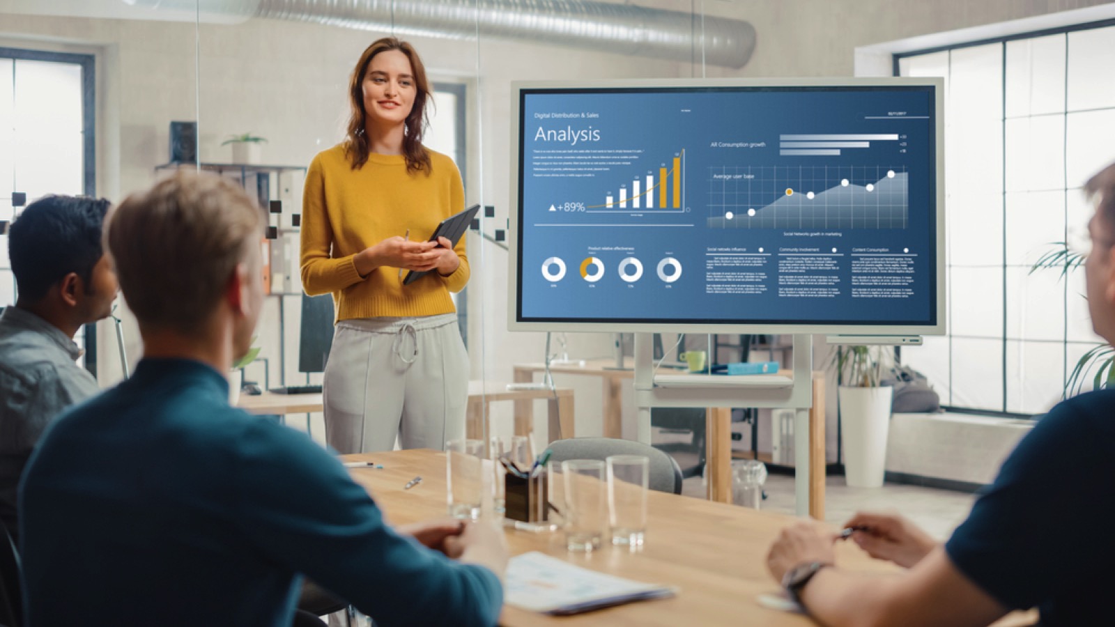 Woman in meeting