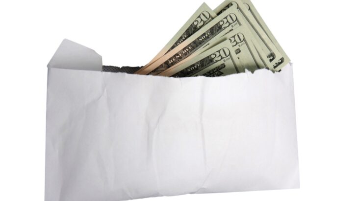 Envelope with cash