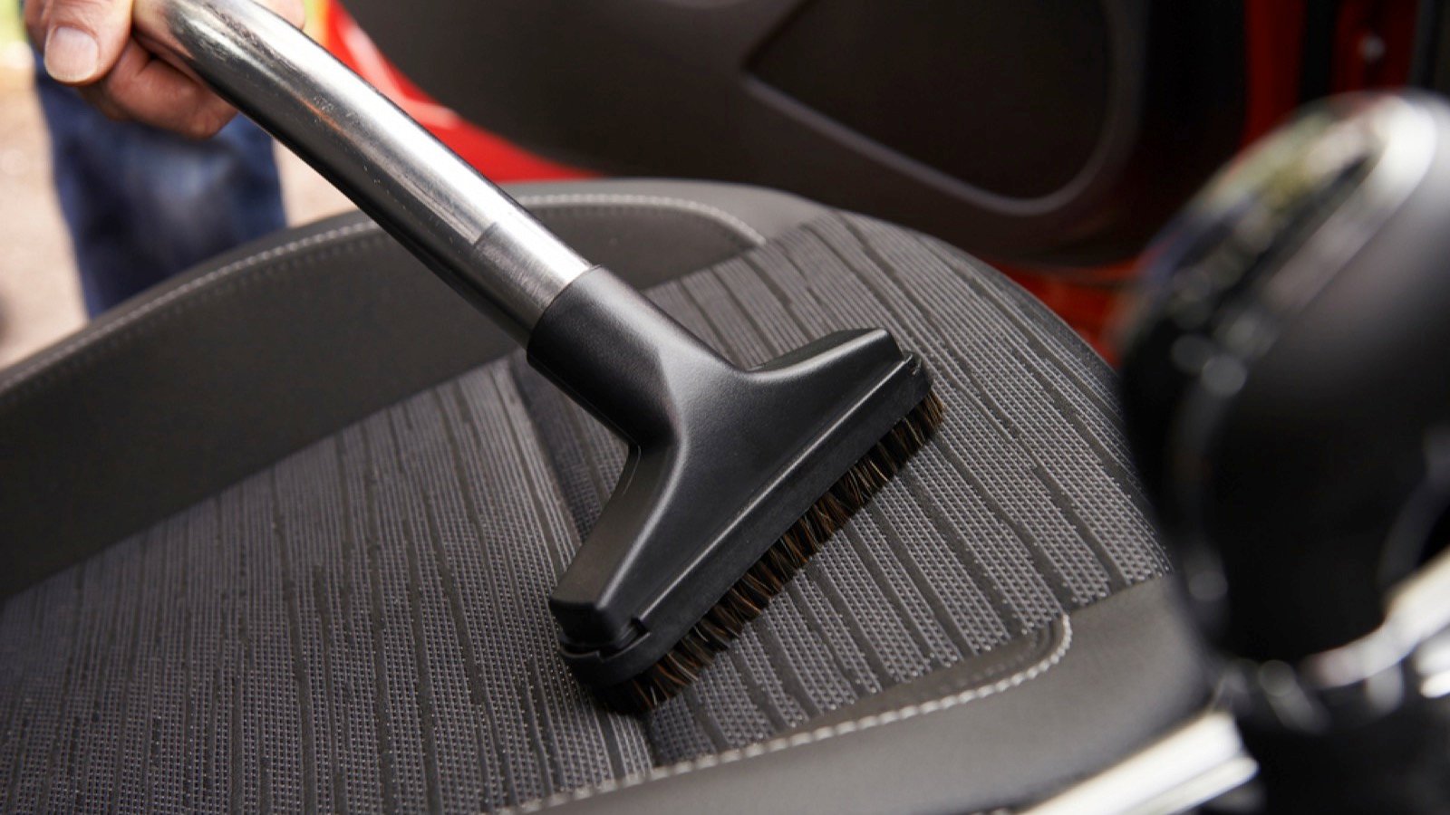 Vacuuming car
