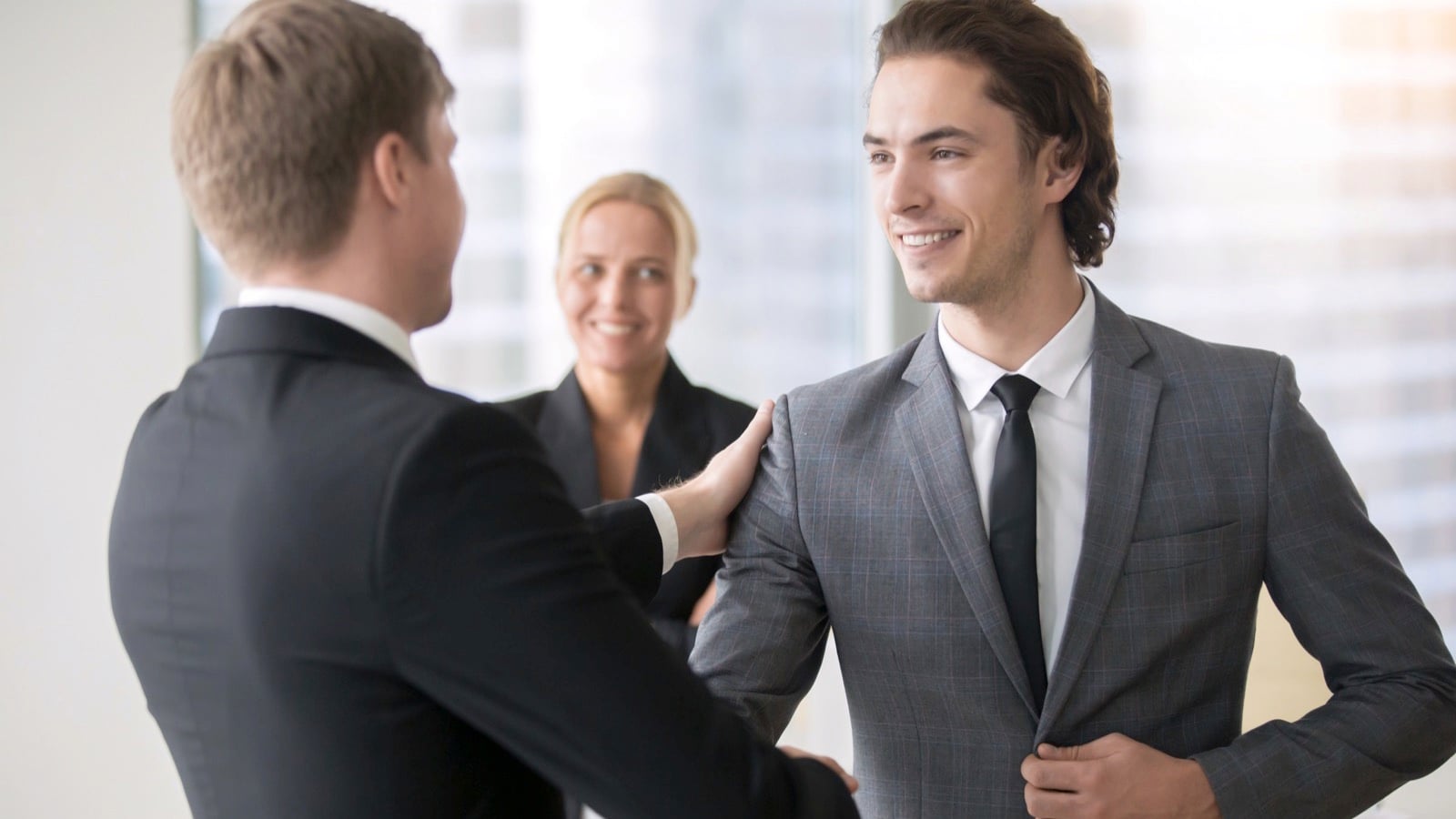 Man getting promotion