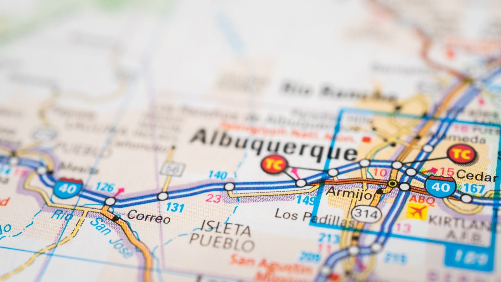 Albuquerque, New Mexico map