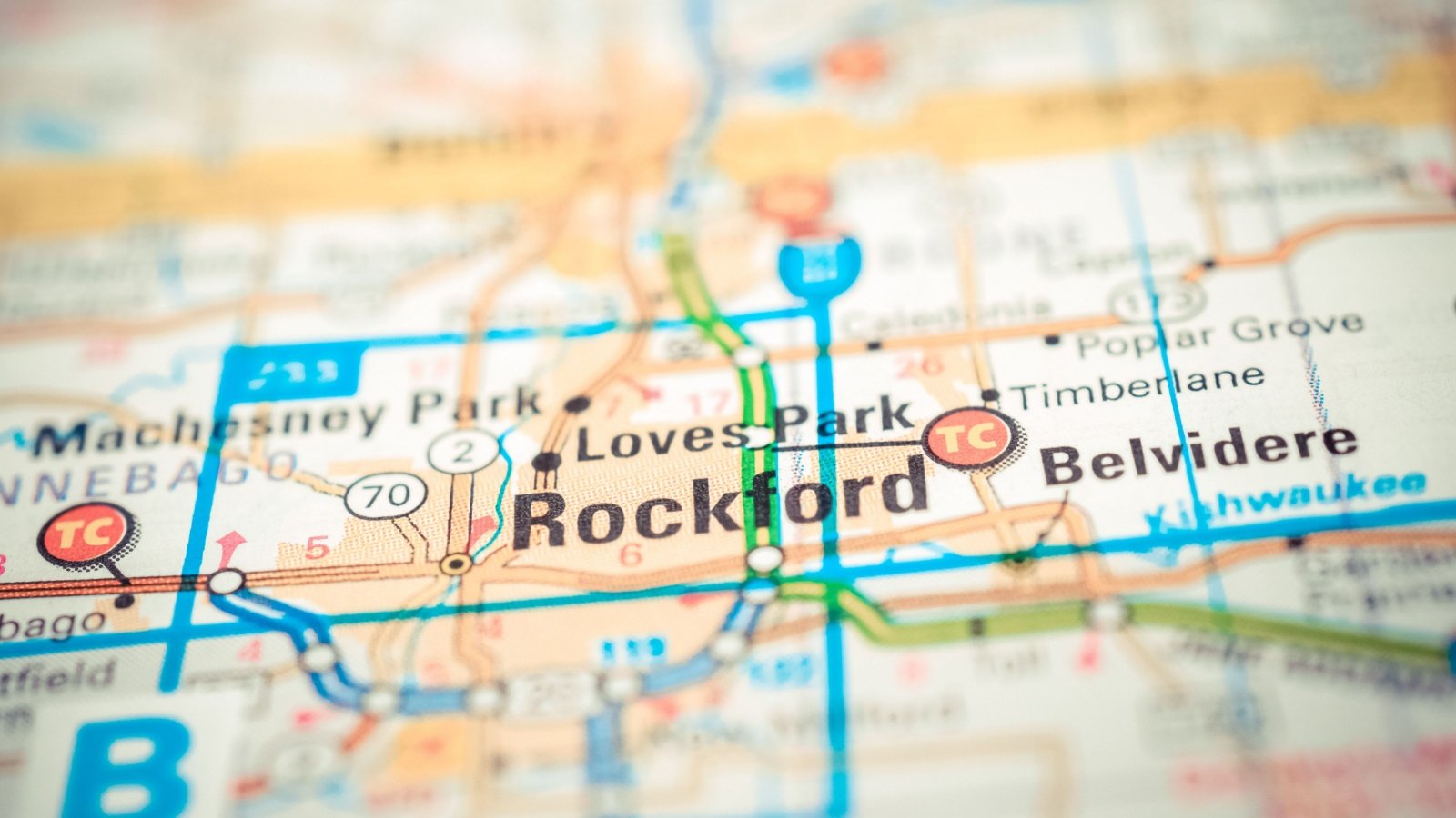 Rockford, Illinois map