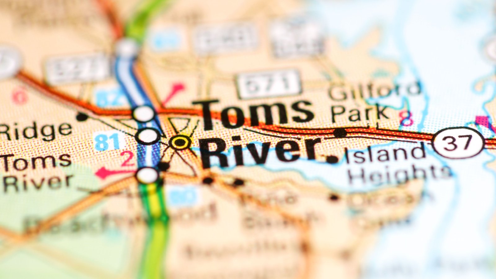 Toms River, New Jersey map