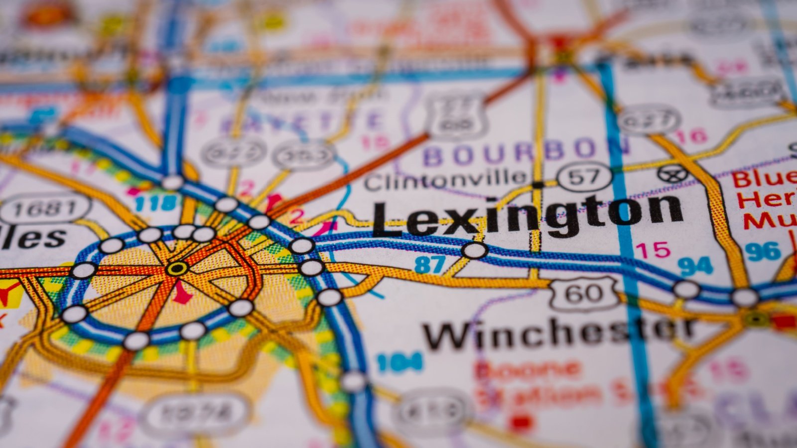 Lexington, Kentucky map